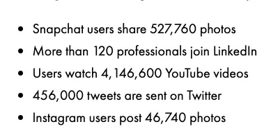 Generated Data by Social Media